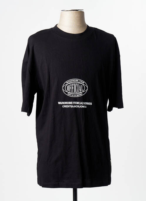 T-shirt noir JACK & JONES homme