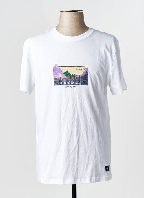 T-shirt blanc JACK & JONES homme