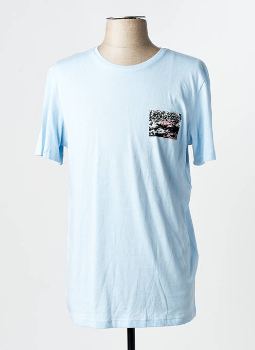 T-shirt bleu JACK & JONES homme