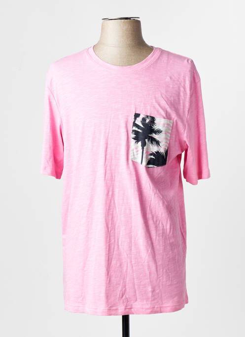 T-shirt rose JACK & JONES homme