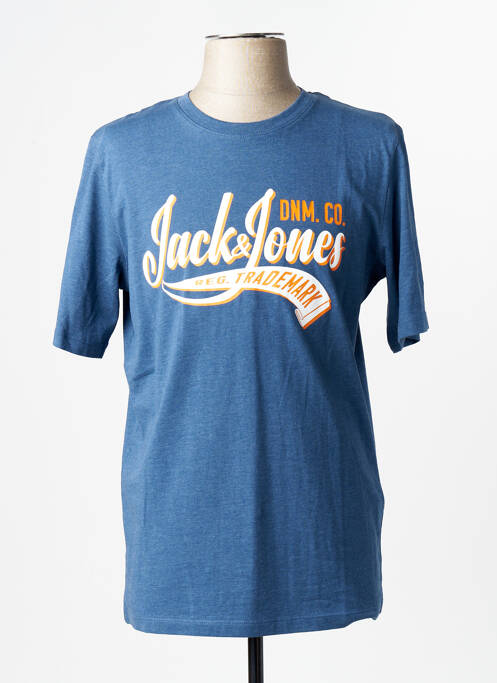 T-shirt bleu JACK & JONES homme