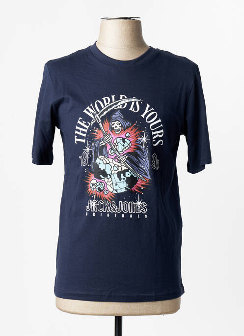 T-shirt bleu JACK & JONES homme