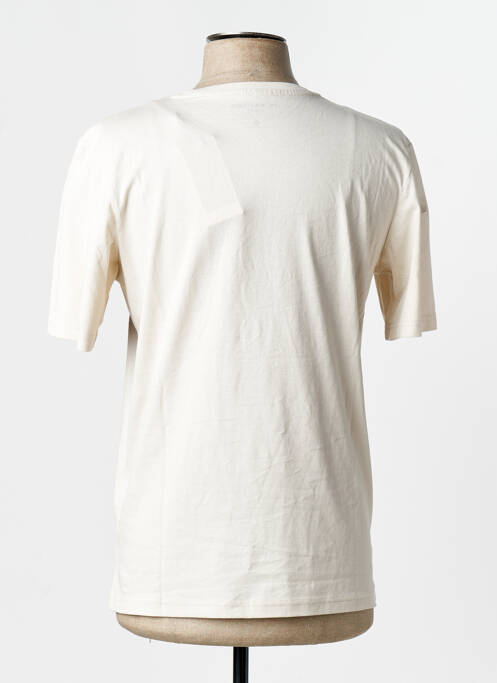 T-shirt coupe droite manches courtes beige JACK & JONES homme