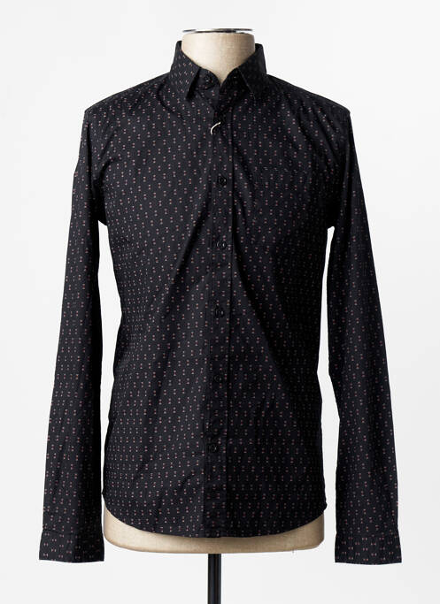 Chemise manches longues noir TOM TAILOR homme