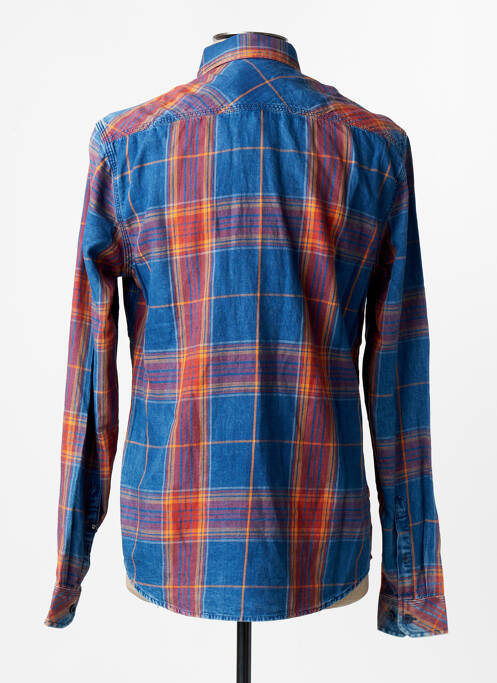 Chemise manches longues bleu GARCIA homme