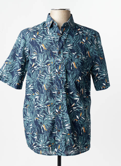 Chemise manches courtes manches courtes bleu TOM TAILOR homme