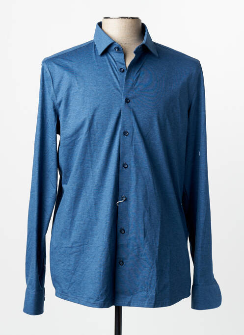 Chemise manches longues bleu OLYMP homme