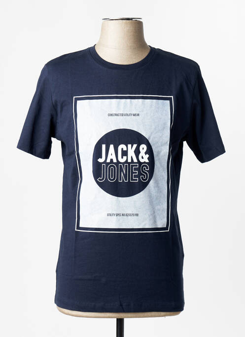 T-shirt bleu JACK & JONES homme