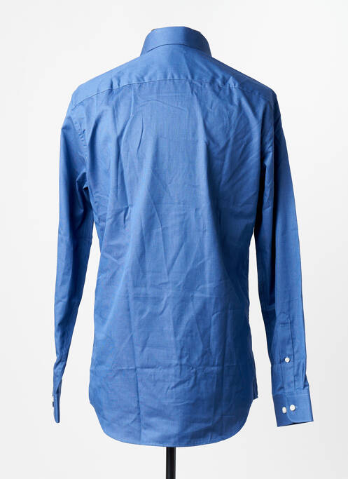 Chemise manches longues poignets boutonnés bleu SELECTED homme