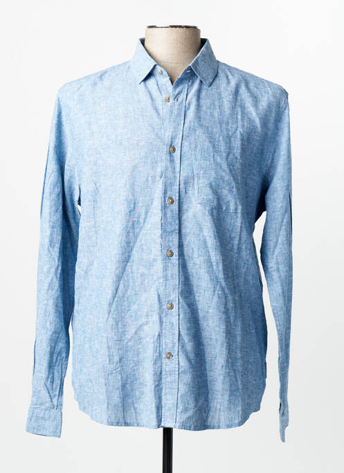 Chemise manches longues bleu TOM TAILOR homme