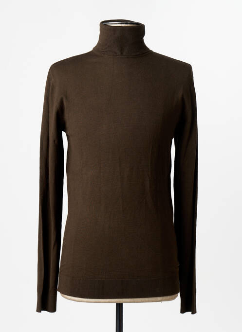 Pull col roulé gris PETROL INDUSTRIES homme
