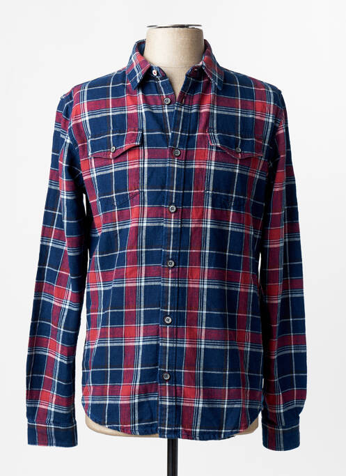 Chemise manches longues rouge PETROL INDUSTRIES homme