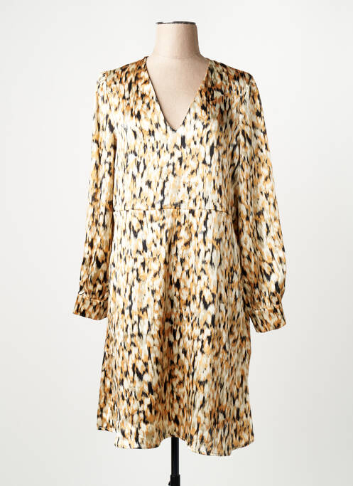 Robe mi-longue beige VERO MODA femme