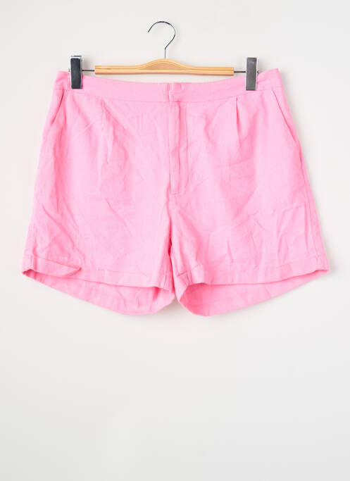 Short coupe droite rose ONLY femme