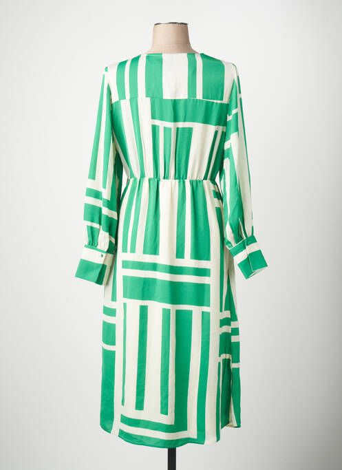 Robe longue manches longues vert VERO MODA femme