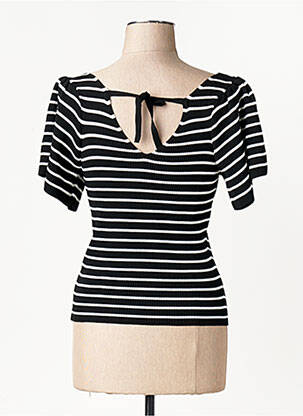 T-shirt col v noir ONLY femme