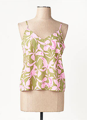 Top col v vert VILA femme