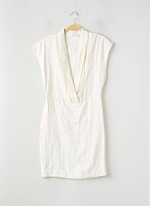 Robe courte blanc MANGO femme