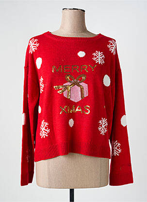 Pull col rond rouge VERO MODA femme
