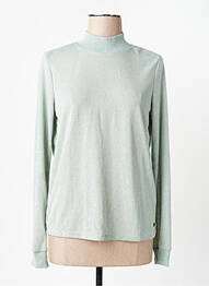 Pull col roulé vert GARCIA femme