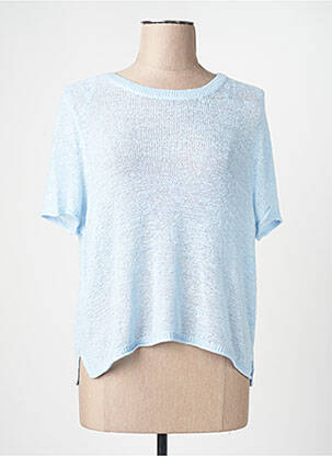 Pull coupe droite bleu ONLY femme