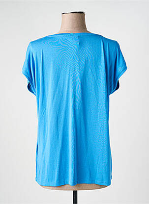 T-shirt col v bleu PIECES femme