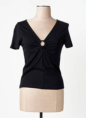 T-shirt noir MANGO femme