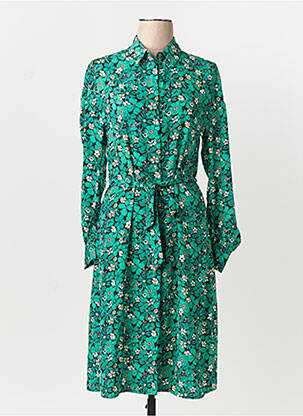 Robe longue manches 3/4 vert ONLY femme