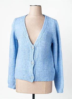 Gilet manches longues bleu MORE & MORE femme