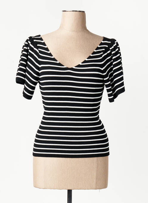 T-shirt col v noir ONLY femme