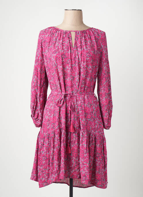 Robe mi-longue rose ONLY femme