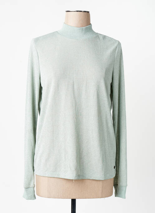 Pull col roulé vert GARCIA femme