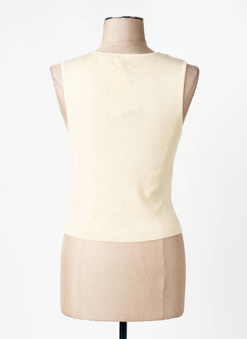 Débardeur col rond sans manche beige ONLY femme
