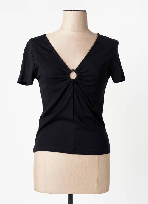 T-shirt noir MANGO femme
