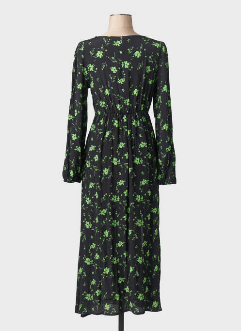 Robe longue col v noir JACQUELINE DE YONG femme