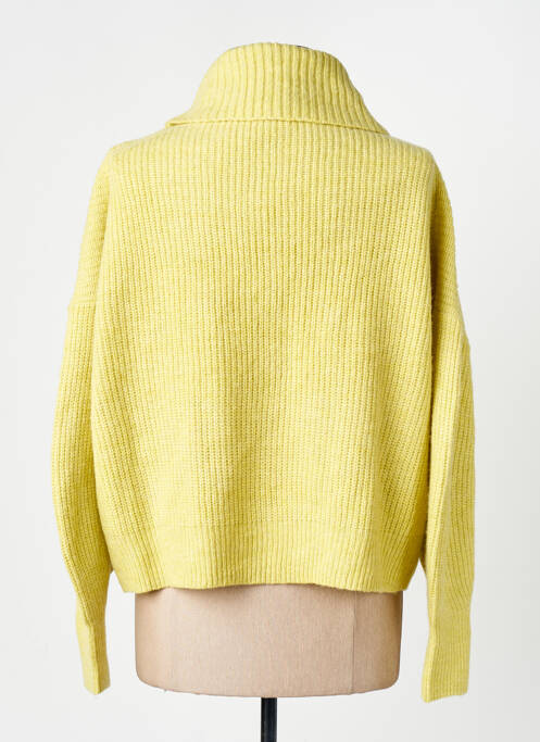 Pull col roulé jaune S.OLIVER unisexe