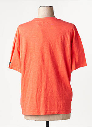 T-shirt orange SUPERDRY femme