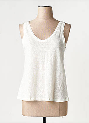 Débardeur blanc MANGO femme