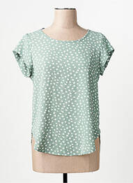 Top manches courtes manches courtes vert ONLY femme