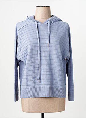 Sweat-shirt à capuche manches longues manches longues bleu ONLY femme
