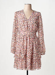Robe courte col v rose ONLY femme