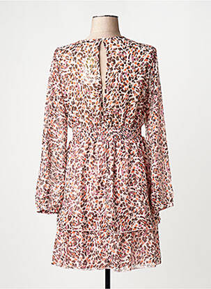 Robe courte col v rose ONLY femme