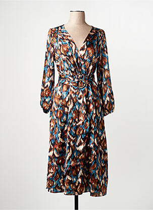 Robe longue marron MILLENIUM femme