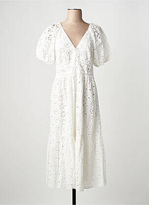 Robe courte blanc MANGO femme
