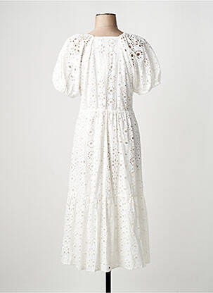 Robe courte blanc MANGO femme