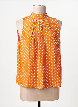 Blouse orange MANGO femme