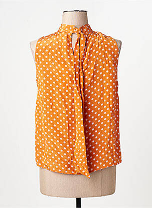 Blouse orange MANGO femme