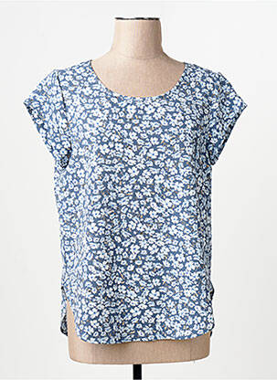 Blouse manches courtes manches courtes bleu ONLY femme