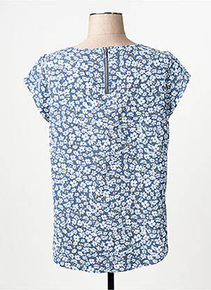 Blouse manches courtes manches courtes bleu ONLY femme