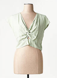 T-shirt coupe droite vert VERO MODA femme